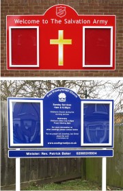 Double Superior External Church Notice Boards